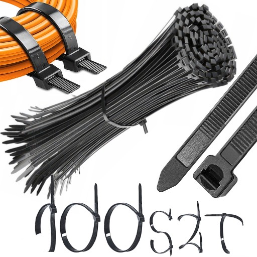 КАБЕЛЬНІ Стяжки довгі 300х3,6 100шт 3,6 мм х 300 мм білі