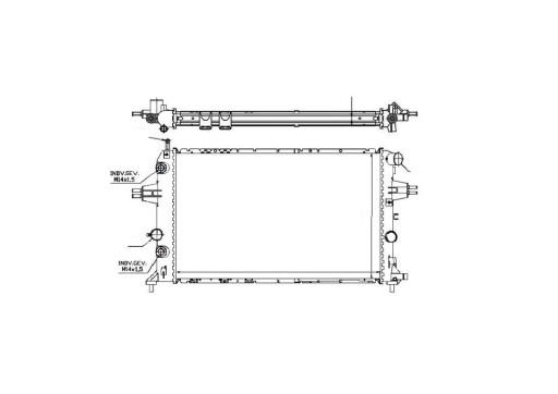 OPEL ASTRA G 98 - 04 РАДИАТОР 1300210