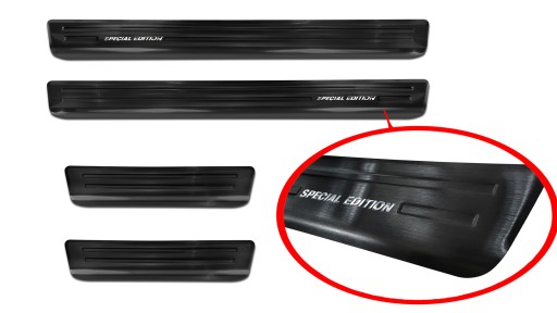 OPEL CORSA VI HB БОКОВЫЕ НАКЛАДКИ, СТАЛЬНЫЕ БОКОВЫЕ НАКЛАДКИ