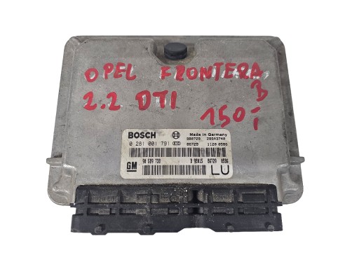 90589738 - OPEL FRONTERA B 2.2 DTI КОМП'ЮТЕР КОНТРОЛЕР ДВИГУНА 90589738 0281001791