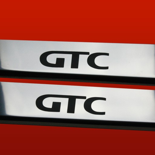 OPEL/VAUXHALL ASTRA MK5/H/III GTC Накладки на пороги, 3 двери, нержавеющая сталь глянцевая