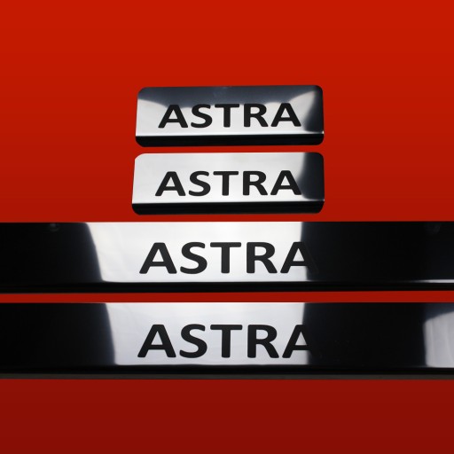 OPEL/VAUXHALL ASTRA MK6/J/IV 5-дверні глянцеві накладки з нержавіючої сталі