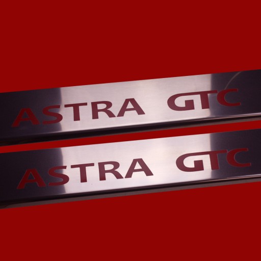 OPEL/VAUXHALL ASTRA MK6/J/IV GTC Накладки на пороги 3 двері Нержавіюча сталь 3