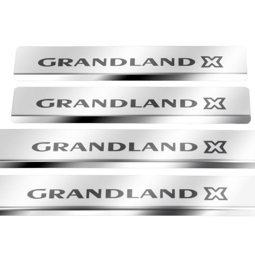 Глянцеві пороги OPEL/VAUXHALL GRANDLAND X з нержавіючої сталі 304