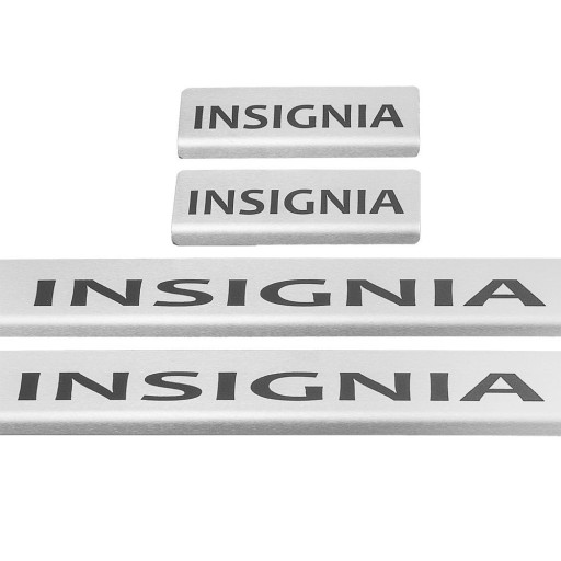 OPEL/VAUXHALL INSIGNIA B Накладки на пороги з нержавіючої сталі 304, чорні,