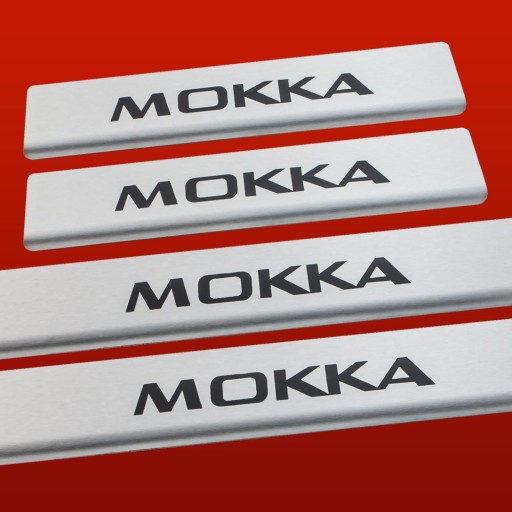 OPEL/VAUXHALL MOKKA Накладки на пороги з нержавіючої сталі 304, чорні матові