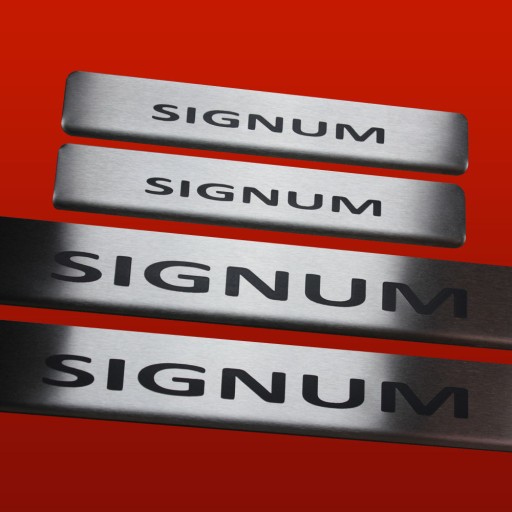 OPEL/VAUXHALL SIGNUM Накладки на пороги з нержавіючої сталі 304, чорні, матові