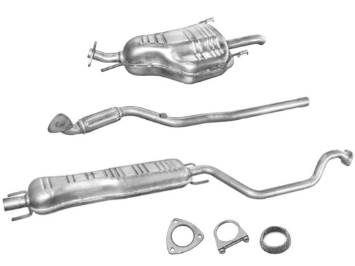 FU17298,FU17536,FU17594 - OPEL ZAFIRA A 1.6 (2000-2003 р.в.) - ГЛУШНИКИ + ПРОКЛАДКА + ЗАЖИМ + КІЛЬЦЕ