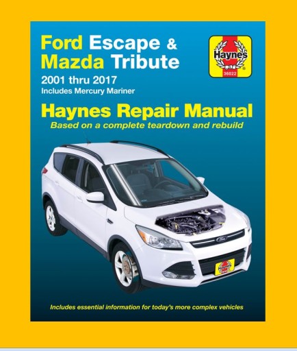 ОПИС РЕМОНТУ ТА ОБСЛУГОВУВАННЯ MAZDA TRIBUTE I USA 2.0 16V 124KM 91kW 2001-2004