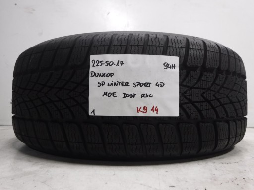 ШИНА 225/50/17 94H DUNLOP SP WINTER SPORT 4D RSC