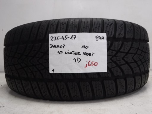 ШИНА 235/45/17 94H DUNLOP SP WINTER SPORT 4D MO