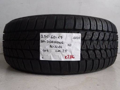 ШИНА BRIDGESTONE BLIZZAK LM-25 4x4 235/60/17 102H