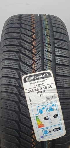 ШИНА CONTINENTAL WINTERCONTACT TS850P 245/45R18 245/45/18 КАК НОВАЯ НОВАЯ