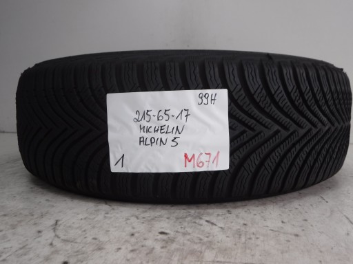 ЗИМОВА ШИНА MICHELIN ALPIN 5 215/65/17 99H M+S