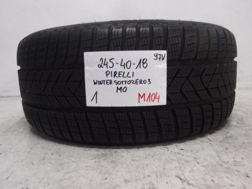PIRELLI SOTTOZERO 3 ЗИМОВА ШИНА 245/40/18 97V MO M+S