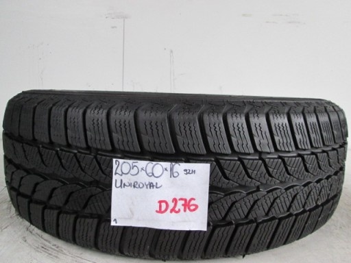 ЗИМОВА ШИНА UNIROYAL MS PLUS 66 205/60/16 92H 7мм