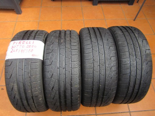 ШИНИ 245 45 18 PIRELLI SOTTO ZERO 3 100V 2014 5-6mm RUN FLAT BMW F10 F11