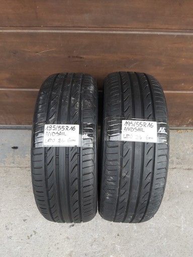 ШИНЫ Landsail 195/55R16 2шт 6мм 2021 лето