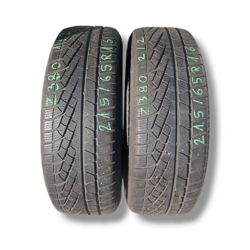 ЗИМНИЕ ШИНЫ 2 ШТ. 215/65/R16 PIRELLI SOTTOZERO WINTER 210 DOT 3412 4x5 мм