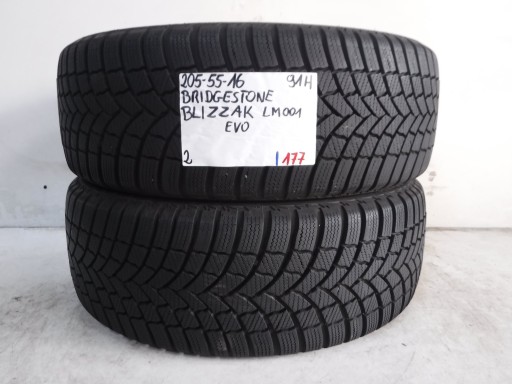 ЗИМНИЕ ШИНЫ BRIDGESTONE LM001 EVO 205/55/16 91H