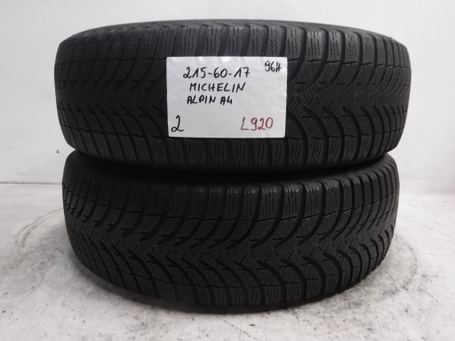 MICHELIN ALPIN A4 ЗИМОВІ ШИНИ 215/60/17 96H MO M+S