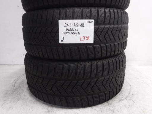 PIRELLI SOTTOZERO 3 ЗИМОВІ ШИНИ 245/45/18 100V M+S