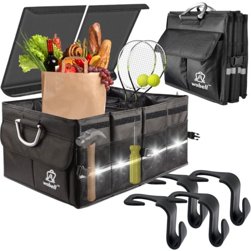 СУМКА-ОРГАНИЗАТОР БАГАЖНИКА АВТОМОБИЛЯ СКЛАДНАЯ ВМЕСТИТЕЛЬНАЯ ПРОТИВОСКОЛЬЗЯЩАЯ КРЫШКА