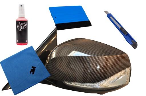 ОРИГІНАЛЬНА ПЛІВКА 3M CARBON ДЗЕРКАЛА РАКЕЛЬ КОМПЛЕКТ