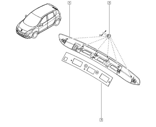 849F31909R - ОРИГИНАЛЬНАЯ ПРОКЛАДКА ПОЛОТНА ВЕРХА RENAULT SCENIC III OE 849F31909R