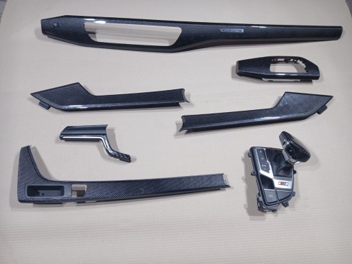 ОРИГИНАЛЬНЫЙ AUDI RS5 S5 A5 8W ОРИГИНАЛЬНЫЕ ПОЛОСКИ ДЕКОР КАРБОН ДЕКОРЫ КАРБОН