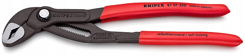 ОРИГИНАЛЬНЫЕ ПЛОСКОГУБЦЫ ДЛЯ ТРУБ COBRA KNIPEX 87 01 250
