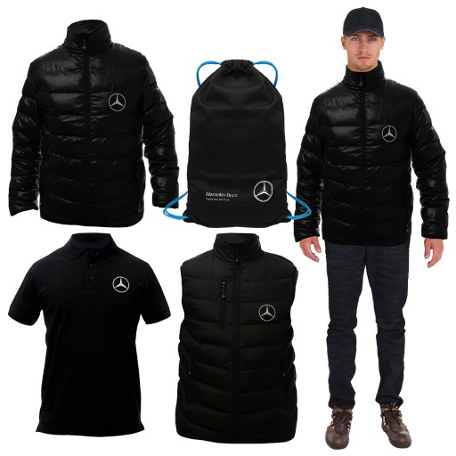 ОРИГИНАЛЬНЫЙ КОМПЛЕКТ КУРТКИ БЕЗ РУКАВ MERCEDES С РУБАШКОЙ ПОЛО РАЗМЕР S