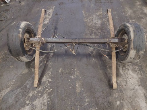 Ос задней подвесной луча + пружины + колеса для трейлера ford transit v