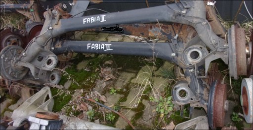 10123 - Задній міст, балка підвіски, skoda fabia ii