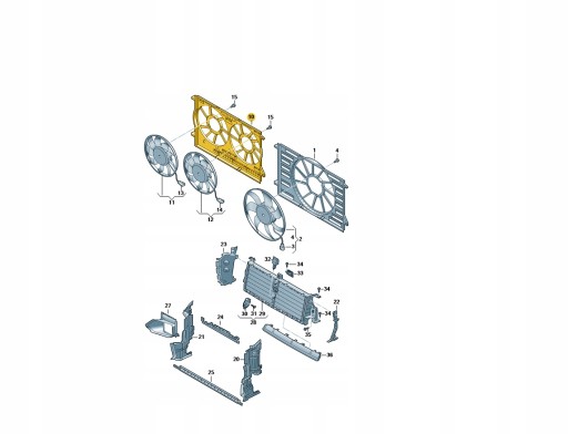 Кришка вентилятора 1200W AUDI A6 A7 Q7 8w0121207c