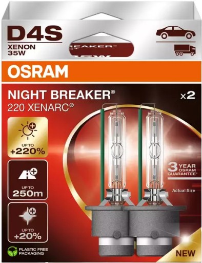НАБОР ЛАМП OSRAM NIGHT BREAKER 220 D4S DUO