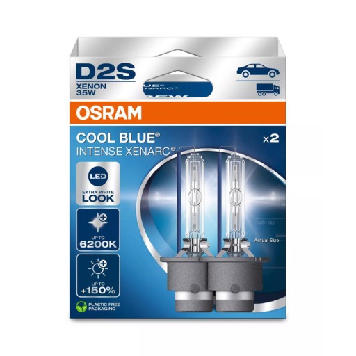 OSRAM XENON D2S COOL BLUE INTENSE 6200K 2 шт.