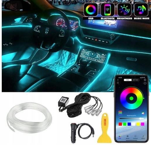 АВТОМОБІЛЬНЕ СВІТЛОДІОДНЕ ОСВІТЛЕННЯ ВОЛОКОННО-ОПТИЧНА НАВКОЛИШНЯ ЛАМПА