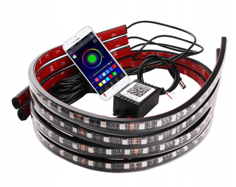 ОСВЕЩЕНИЕ ШАССИ 4 RGB СВЕТОДИОДНЫЕ ПОЛОСЫ ANDROID APP