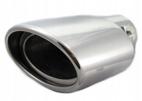 Овальний наконечник глушника нержавіюча сталь 60 мм