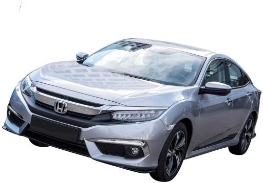 ДЕКОРАТИВНЫЕ ГАЛОГЕННЫЕ МОЛДИНГИ ХРОМ HONDA CIVIC 2016+