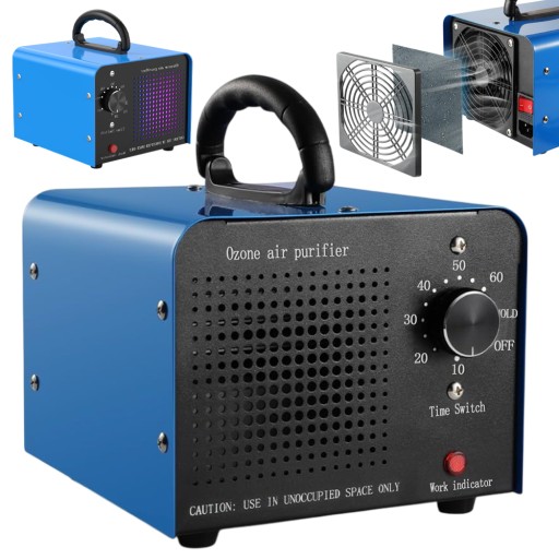 OZONATOR ГЕНЕРАТОР ОЗОНУ ОЧИЩУВАЧ ПОВІТРЯ 60 000 мг/год + ТАЙМЕР 60 хв.