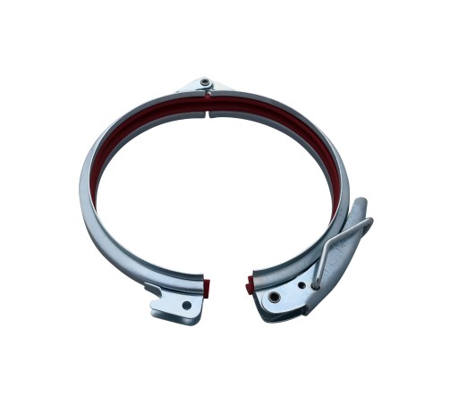 Зажим с шарниром и пряжкой для систем вентиляции W1, диаметр 350мм, с резиной