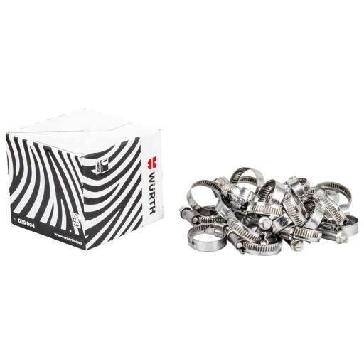 Хомут зажимной 16-27мм WS7 9мм 25 шт. Вюрт