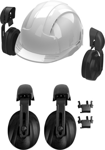 Контурные слуховые аппараты, прикрепленные к шлему