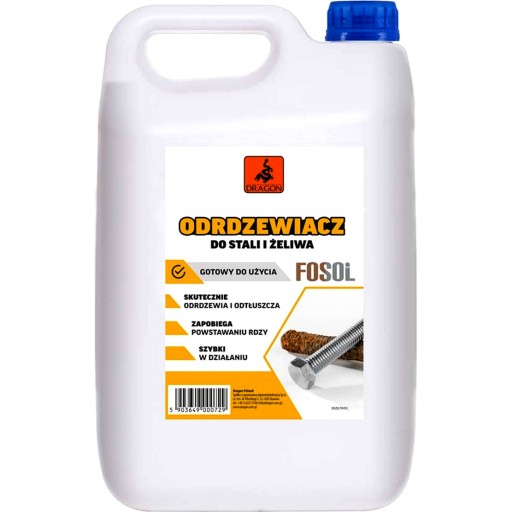 Видалення іржі для сталі і чавуну DRAGON FOSOL RUST 5L
