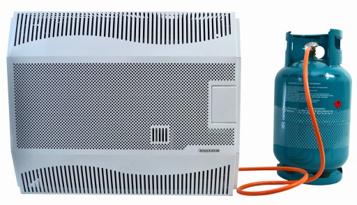 Газовий балонний обігрівач чавунна піч 5 кВт + вентиляційний отвір