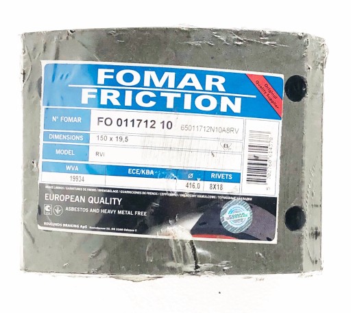 04-089 - Тормозная накладка RENAULT 19934 FI-416 компл.