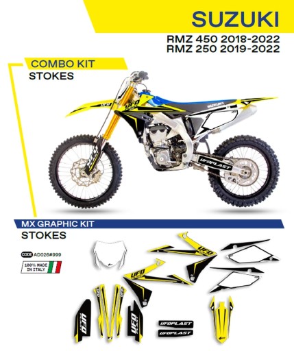 AD026999 - Шпон UFO Suzuki RMZ 250 19-22 RMZ 450 18-22