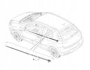 735470245 - Облицовочная наклейка левая Fiat Grande Punto GP OEM 05-